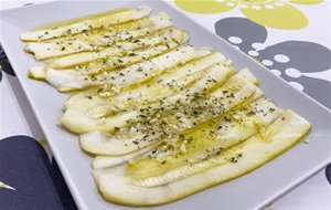 "boquerones" En Vinagre Veganos (de Calabacín)
