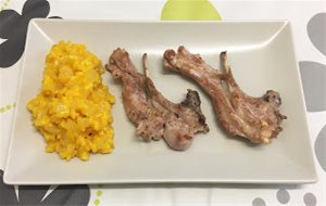 Chuletas De Cordero Con Arroz A La Naranja
