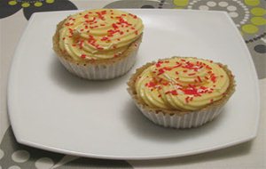 Cupcakes De Fresa En Microondas
