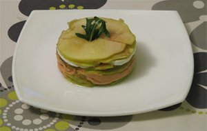 Timbal De Foie, Manzana Y Queso De Cabra
