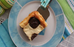 Chocolate Polka Dots Cheesecake (tarta De Queso Con Lunares De Chocolate)
