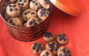 Galletas De Mantequilla De Cacahuete Con Chips De Chocolate
