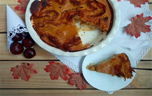 Pumpkin Spice Ruffled Milk Pie. Tarta De Calabaza Especiada Y Masa Filo.
