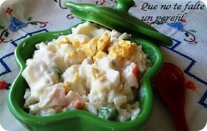 Ensaladilla De Arroz Con Miel Y Mostaza De Dijón
