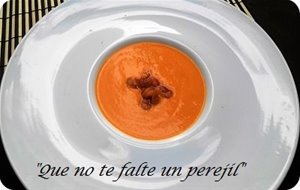 Crema De Calabaza Y Gambas
