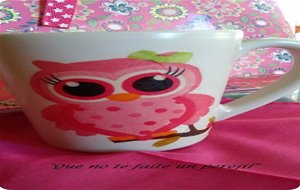 Taza Decorada Con Decoupage
