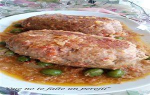 Rollo De Carne Picada En Salsa
