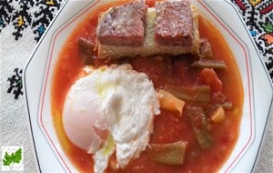 Sopa De Judías Verdes Con Tostadas De Atún
