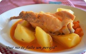 Conejo Guisado Con Patatas
