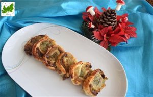 Rollitos De Hojaldre Con Gorgonzola Y Cabello De Ángel
