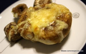 Champiñones Portobello Con Queso Al Horno O En Microondas