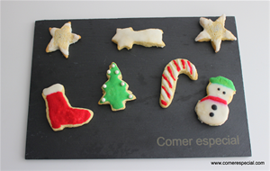 Galletas De Navidad Sin Lactosa Decoradas Con Glasa