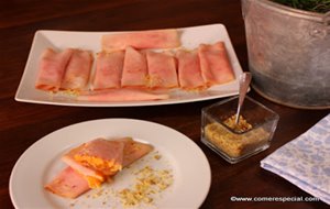 Receta Fácil: Rollitos De Jamón Cocido Con Vegetales