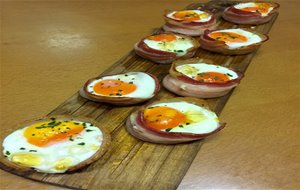 Huevos Al Horno Envueltos En Bacon... , Desayuno De Domingo .
