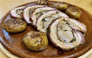 Porchetta Con Patatas Fondant&#8230;, El Cerdo Asado Más Sublime Del Mundo...
