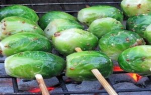 Grilled Brussels Sprouts / Coles De Bruselas A La Parrilla