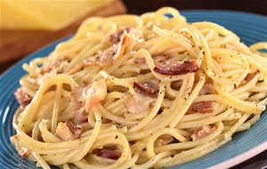 Espagueti A La Carbonara
