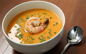 Sopa De Gambas Estilo Asiático
