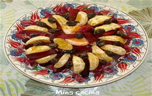 Ensalada De Remolacha, Naranja Y Olivas Negras
