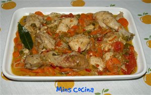 Pollo Con Verduras Al Tomillo
