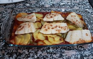 Bacalao Gratinado Sobre Tomate Y Patatas En Thermomix
