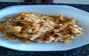 Arroz Con Bacalao Y Gambas
