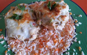 Cestas De Hojaldre Rellenas De  Pollo Y Verduritas
