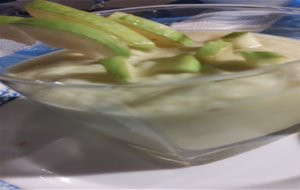 Crema Fría De Manzana Y Puerro

