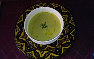 Crema De Judías Verdes Al Aroma De Romero
