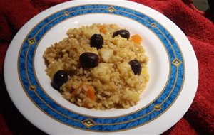 Arroz  De Pobres Con Aceitunas Negras
