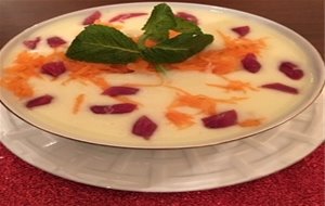 Crema Fría De Puerros Con Jamón 
