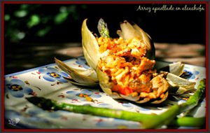 
arroz Apaellado En Alcachofa.
