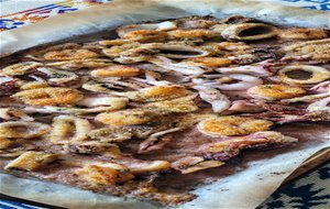 Calamares Y Langostinos Rebozados Al Horno