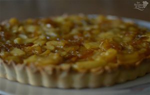 
maravilloso Pastel De Manzana Con Crema Pastelera.
