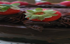 Tarta De Chocolate Con Frosting De Ganache De Chocolate