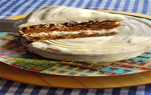 Tarta De Zanahoria Con Cobertura De Queso Crema