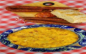 Tortilla De Patatas Con Chorizo