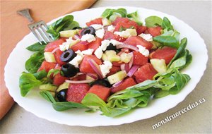 Ensalada Mediterránea De Sandía
