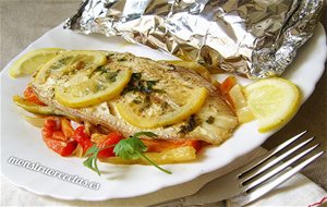 Lenguado Al Horno Con Verduras En Papillote
