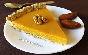 Tarta O Pastel De Calabaza. Receta Saludable Y Sin Horno
