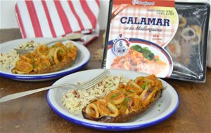 Berenjena Rellena De Calamares A La Mallorquina
