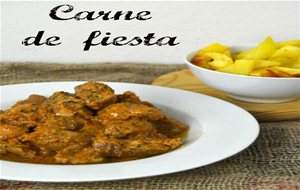 Carne De Fiesta. Receta Tradicional Canaria
