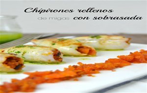 Chipirones Rellenos De Migas Con Sobrasada
