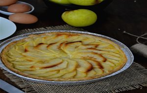 Tarta De Manzana Con Crema 
