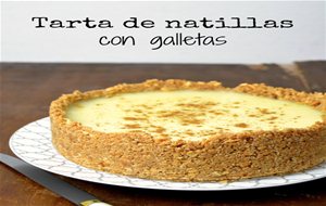 Tarta De Natillas Con Galleta
