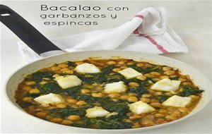 Bacalao Con Garbanzos Y Espinacas Exprés #legumbreandots
