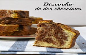 Bizcocho De Dos Chocolates
