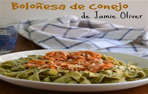 Boloñesa De Conejo (de Jamie Oliver) Para El Desafío En La Cocina.
