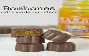 Bombones De Chocolate Rellenos De Mermelada. Receta Fácil
