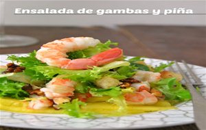 Ensalada De Gambas Y Piña
